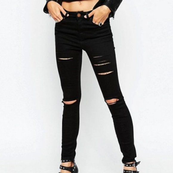 ASOS Black Skinny Jeans - Picture 1 of 7